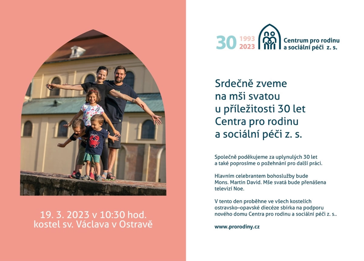 30 let Centra pro rodinu a sociální péči z.s.