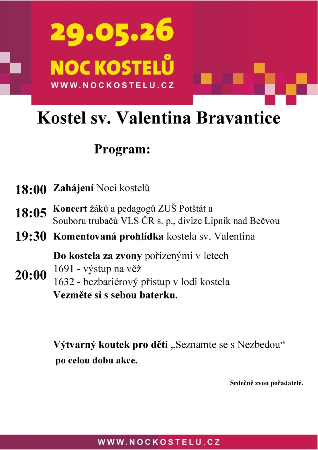 Noc kostelů 2026